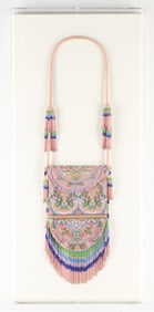 Pink Native American Bead Purse