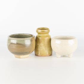 3 Warren Mackenzie Studio Pottery Ceramic Vessels