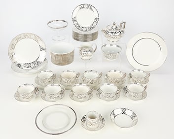 Wedgwood Pottery Floral Dishes Approx. 43 Pcs