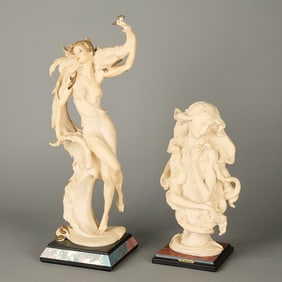 Grp 2 Giuseppe Armani Italian Porcelain Sculptures