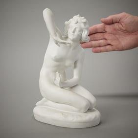 Late 19th c. German Bisque Porcelain Figure