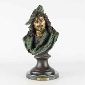 Bronze Bust of Rembrandt van Rijn - Signed Carrier