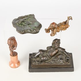 Group 4 Continental Bronze Figurines