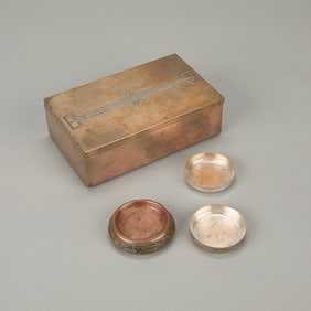 Heintz American Arts & Crafts Humidor w/ Ash Tray