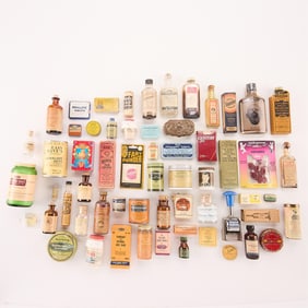 Group Vintage Toiletries & Medicine Bottles