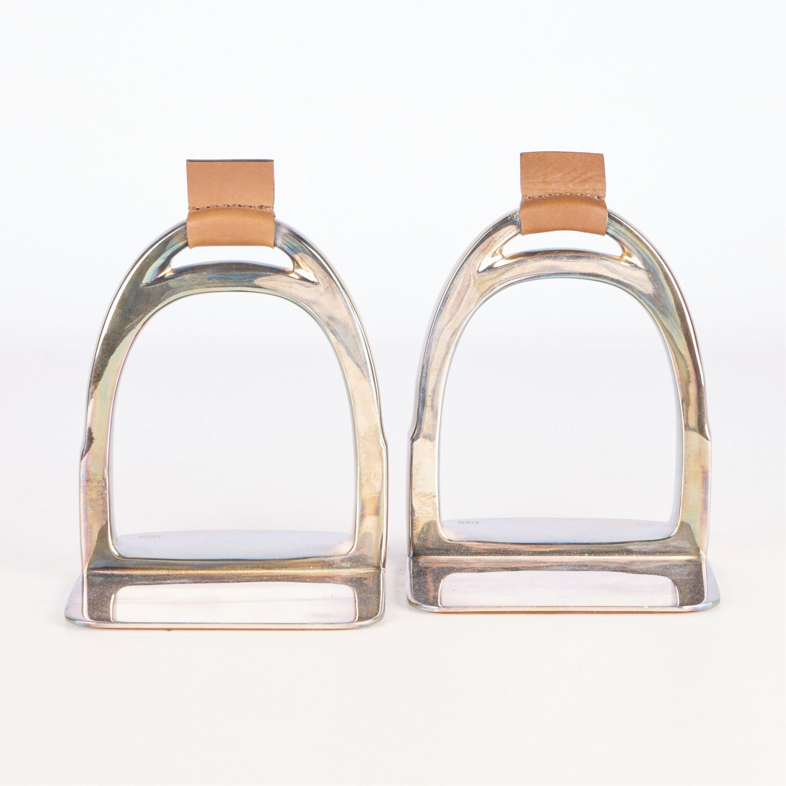 Pr Ralph Lauren Derbyshire Silver Stirrup Bookends (1 of 5)