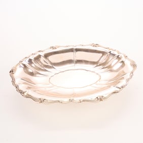 Vintage Silverplate Footed Serving Bowl