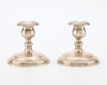 Pair Gorham Sterling Candlesticks 796.2 g