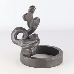 Abstract Wrought Iron Door Stop