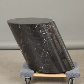 Style of Mercer MCM Marble "Stump" Side Table