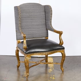 Ralph Lauren French Style Wing Back Chair