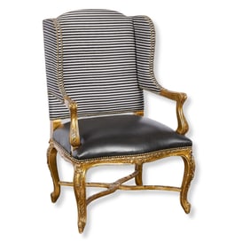 Ralph Lauren French Style Wing Back Chair