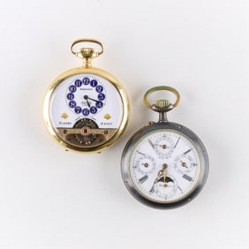 Group 2 Pocket Watches - Hebdomas & Moon Phase