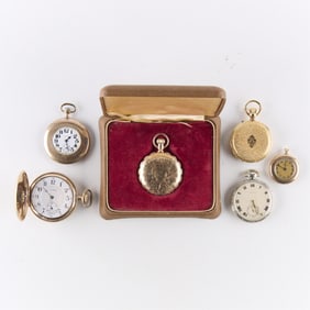 Group 6 Gold Filled Pocket Watches