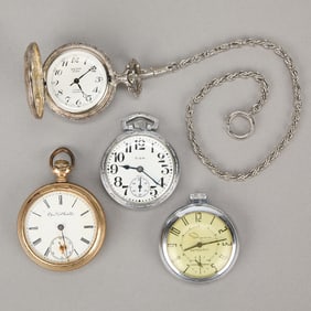 4 Vintage Pocket Watches