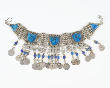 Middle Eastern Tribal Lapis Choker