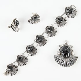 Mexican Sterling Silver Jewelry Set