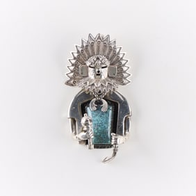 Freddy Charley Navajo Sterling Pendant