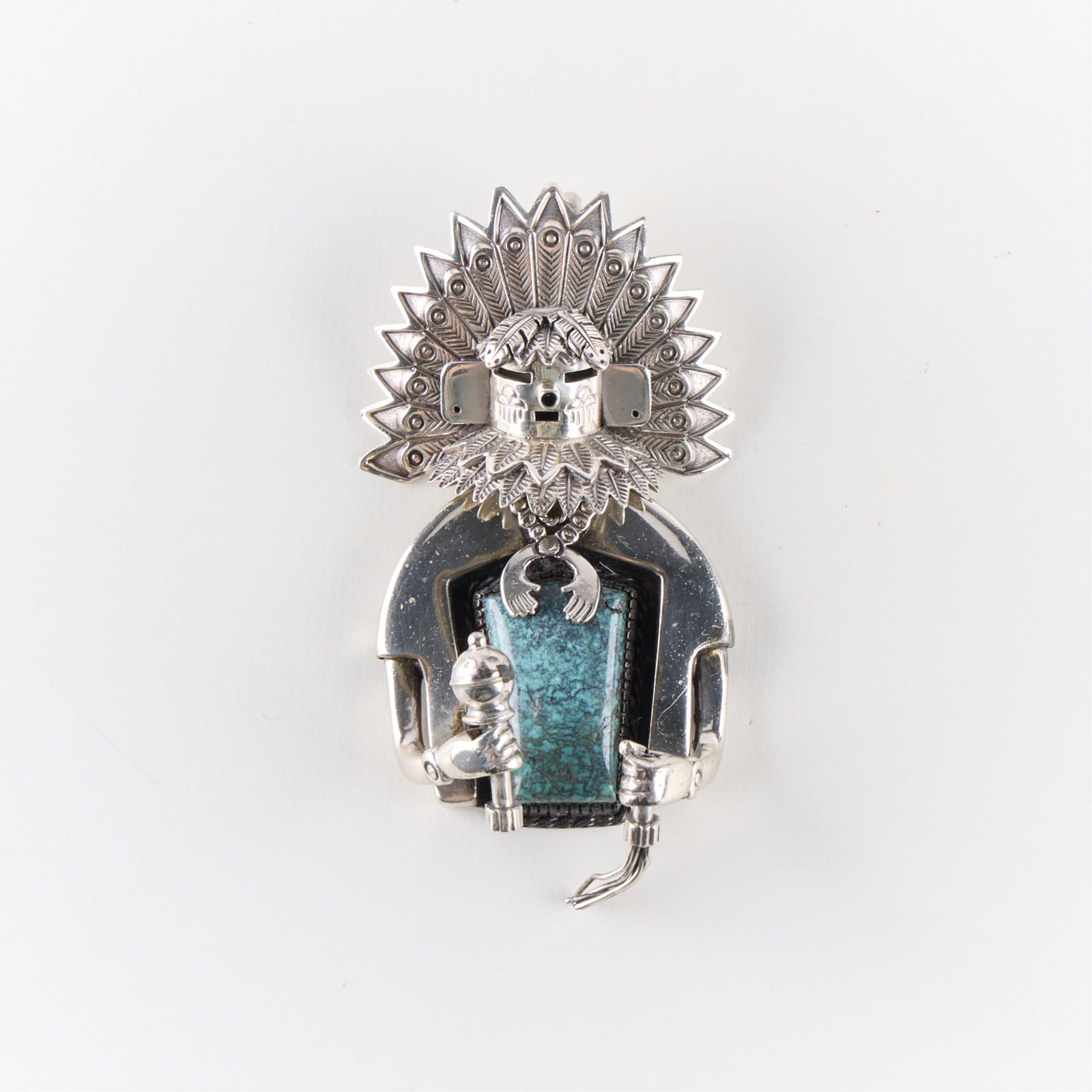 Freddy Charley Navajo Sterling Pendant (1 of 5)
