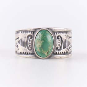 Southwest Navajo Turquoise Ring Size 13
