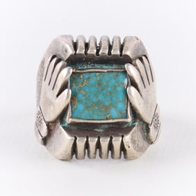 Southwest Turquoise Ring Size 9
