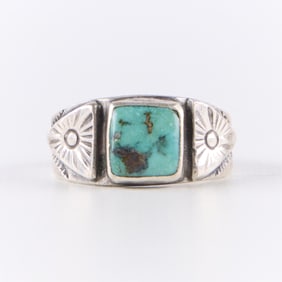 Southwest Turquoise Ring Size 7.75