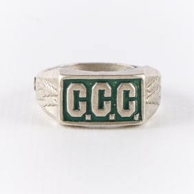 Civilian Conservation Corps Ring Adjustable Sz 7+