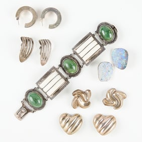 5 Mexican Sterling & Non-Sterling Silver Jewelry