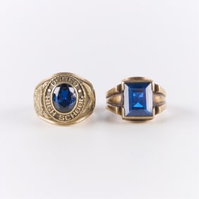 2 10k Yellow Gold Gold Rings