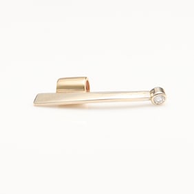 14k Yellow & White Gold w/ Diamond Pin Clasp