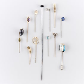 12 Vintage Hat Pins
