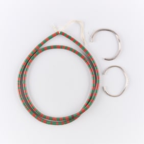 Group 2 Silver Cuffs & 1 Necklace