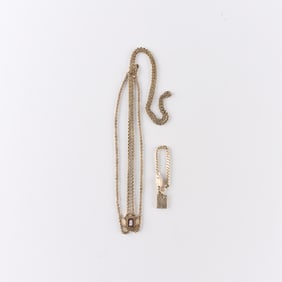 Group 2 Pieces Gold Filled Victorian Jewelry