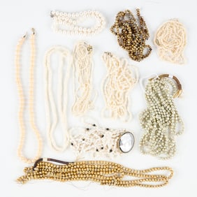 Large Group Vintage Pearl Jewelry