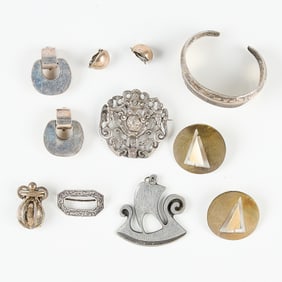 Group Sterling Silver Jewelry 4.63 ozt