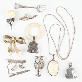 Group Novelty Sterling Jewelry Pcs