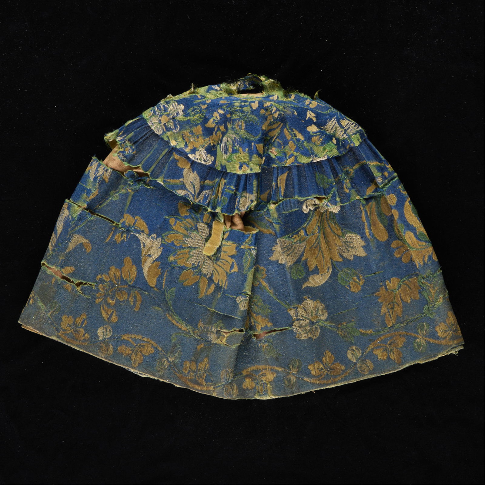 Cylindrical Brocade Ceremonial Bonnet (1 of 4)