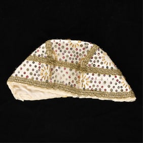 South Slavic Sequined Festive Bonnet