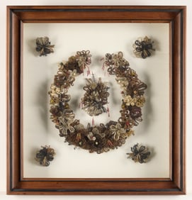 Victorian Hairwork Wreath