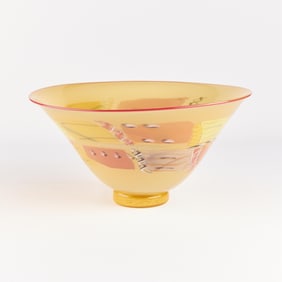 Large Pizzichillo & Gordon Art Glass Bowl