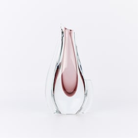 Attributed Poli for Seguso Vetri D'Arte Glass Vase