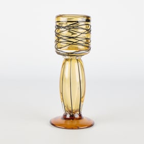 Hand-Blown Venetian Glass Goblet