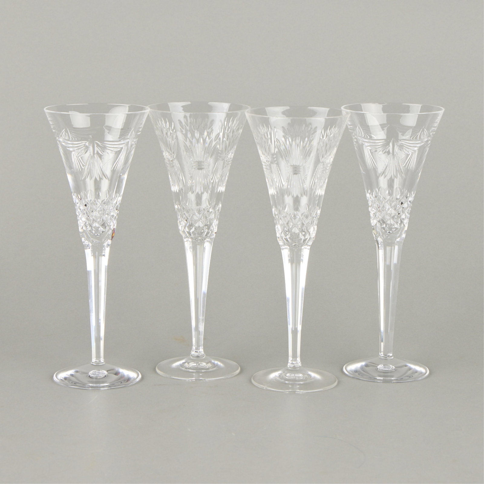 4 Waterford Crystal Millennium Toasting Flutes (1 of 4)