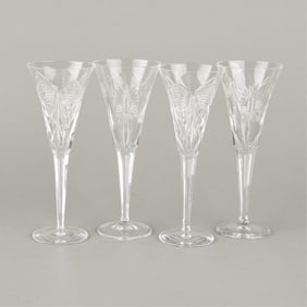 4 Waterford Crystal Millennium Toasting Flutes