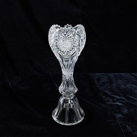 Cut Glass Crystal Vase