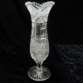 Cut Glass Crystal Vase