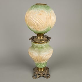 Antique Art Nouveau Rococo Style Table Lamp