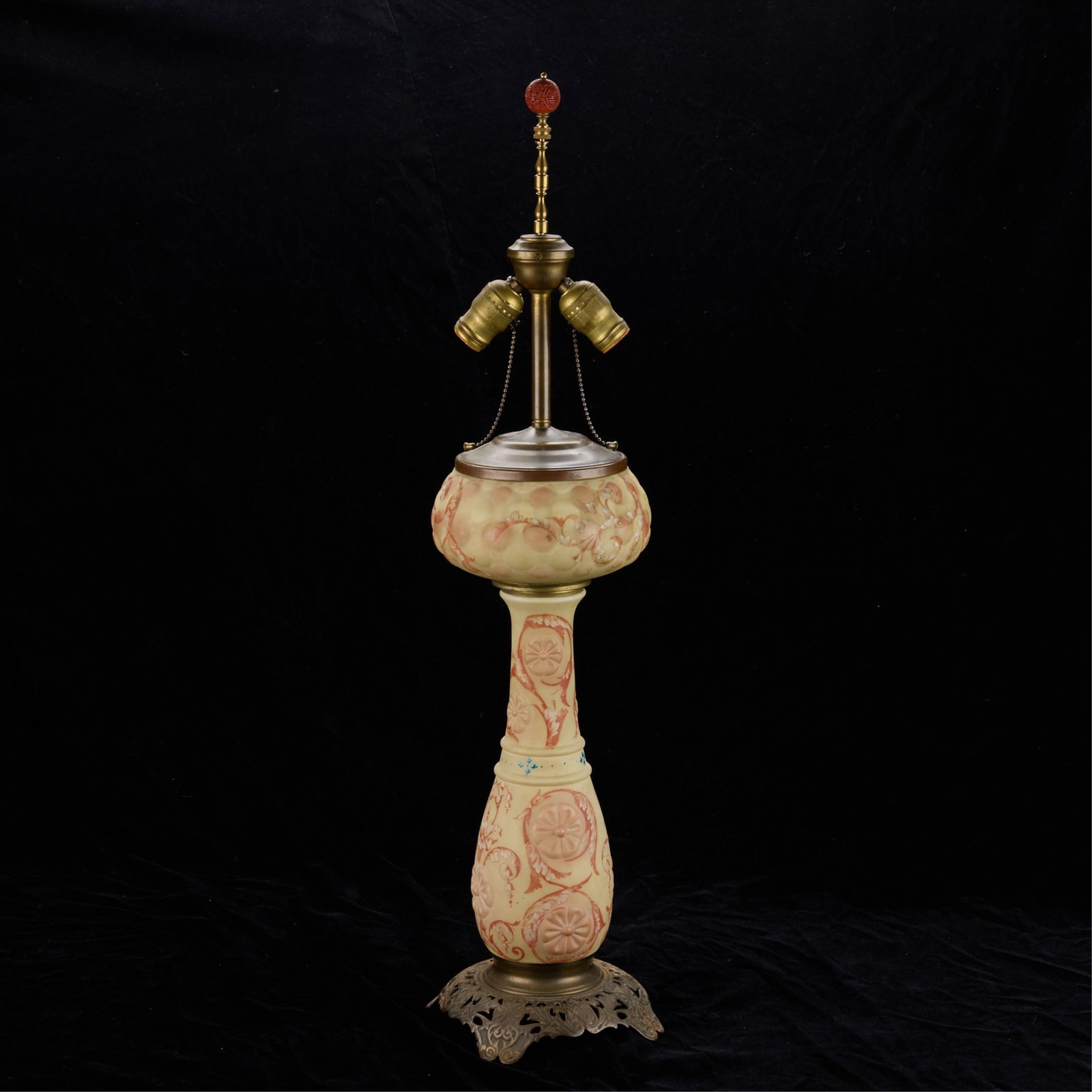 Victorian Parlor Floral Lamp (1 of 4)
