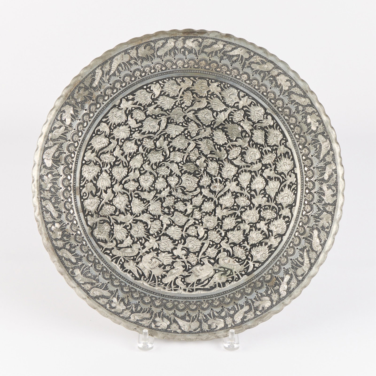 Persian Tinned Copper Tray (1 of 3)
