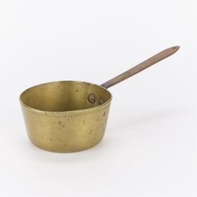 Antique 5 1/2" Brass Saucepan Pot